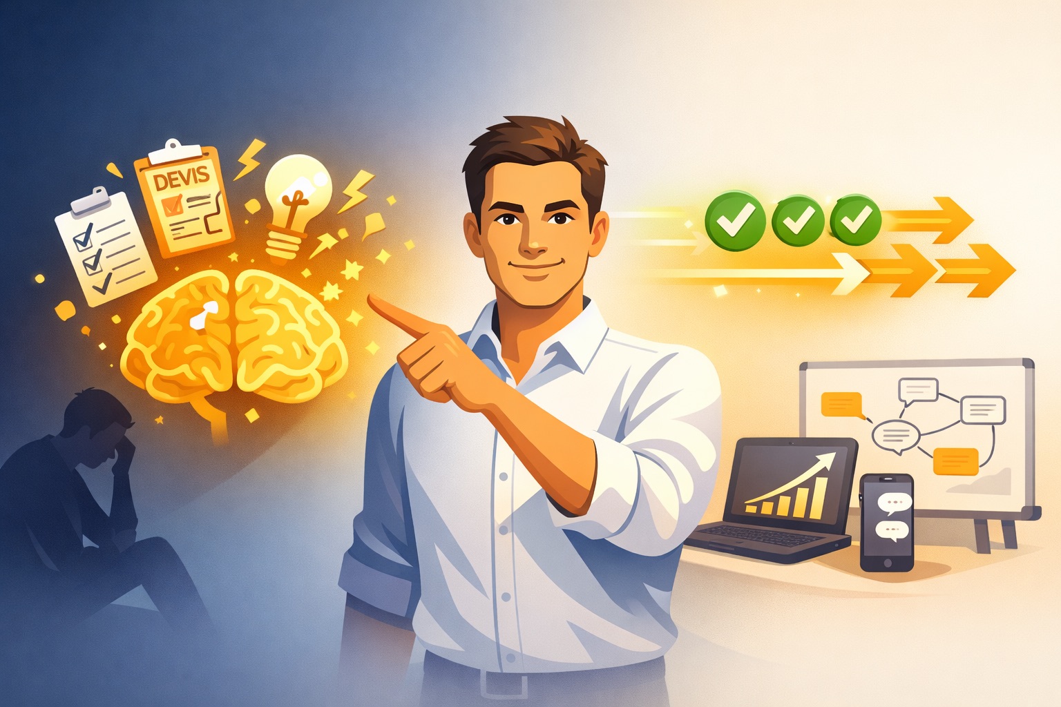 Surcharge mentale solopreneur : signaux chaos cerveau alignés business – Benjamin Galvan